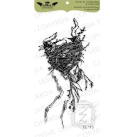 Акриловый штамп Гнездышко на дереве, Lesia Zgharda