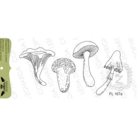 Акриловый штамп Грибочки, Lesia Zgharda