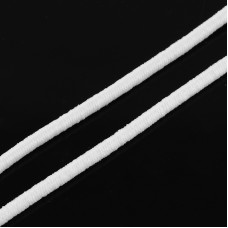 Круглый резиновый шнур белого цвета, 2,5 мм , 1 м