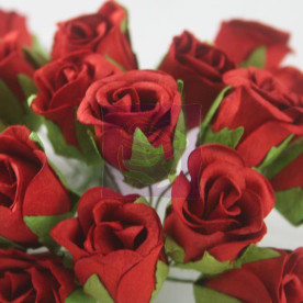 Набор бутонов роз 25 мм Deep Red, 6 шт. от Prima