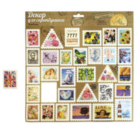 Набор чипбордов, "Почтовые Марки", 30*30 см от АртУзор