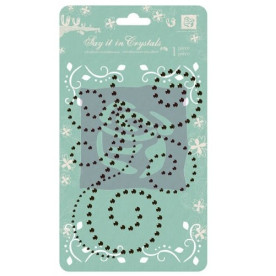 Набор страз Say it in Crystals, цвет черный от Prima