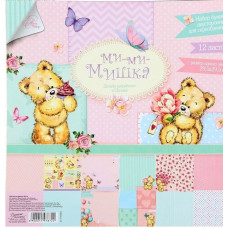 Набор бумаги "Ми-Ми-Мишки", 12 листов, 29,5*29,5 см от АртУзор