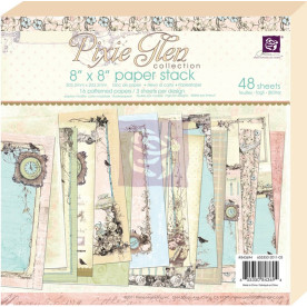 Набір скраппаперу Pixie Glen 20х20 см від Prima, 48 аркушів