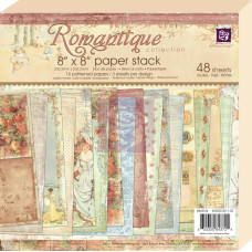 Набор скрапбумаги Romantique 20х20 см от Prima, 48 листов