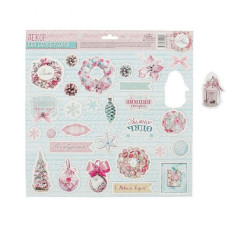 Чипборд вырубной для скрапбукинга "Зимний шик", 29,5*29,5 см от АртУзор