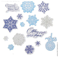 Чипборд вырубной для скрапбукинга "Снежинки" от АртУзор