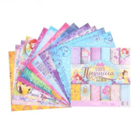 Набір паперу "100% Принцеса!", 12 л, 14,5 * 14,5 см від АртУзор