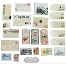 Набір тегів для скрапбукінгу "Пошта", 29,5 * 29,5 см від АртУзор