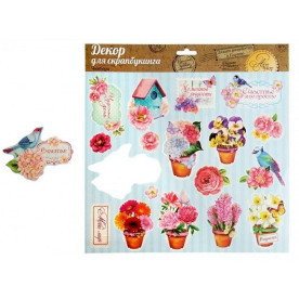 Чипборд вырубной "Летний Сад", 29,5 х 29,5 см от АртУзор