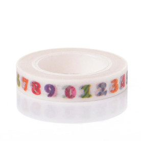 Паперовий скотч Number, 8 мм, 10 м