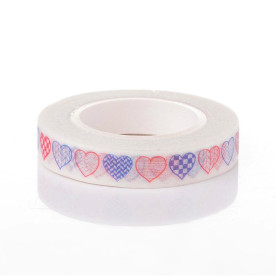 Бумажный скотч Heart , 8 мм , 10 м