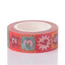 Паперовий скотч Number, 15 мм, 10 м