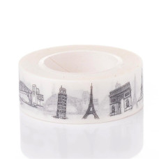 Паперовий скотч Buildings, 15 мм, 10 м