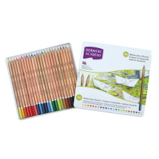 Набор акварельных карандашей Academy Watercolour, 24 цветов, в металлической коробке, Derwent