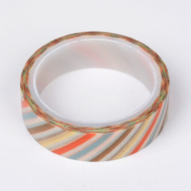 Паперовий скотч Полосочки, 13 мм, 3 м