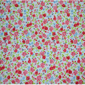 Тканина на клейовий основі Квіти яскраво-червоні, 297х210 см