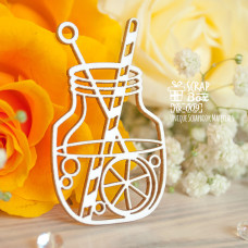 Чіпборд баночка з коктейлем, 36 * 60 мм від Scrapbox