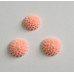Кабошон Хризантема, цвет baby pink, размер 15 мм