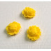 Кабошон квітка розкритий, колір яскраво-жовтий, 16 мм, товщина 6 мм, 1 шт