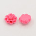 Пластиковое украшение Цветок, розовый, размер 14*8 мм , 1 шт