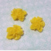 Кабошон Букетик цветов, желтый, 1 шт, размер 16 мм