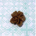 Кабошон Букетик цветов, коричневый, 1 шт , размер 16 мм