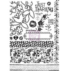 Набор резиновых штампов Imagenne Stamp Set - Alla Prima 18 шт., Prima