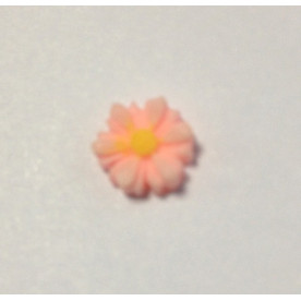 Кабошон Ромашка, цвет розовый, размер 9 мм, 1 шт