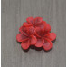 Кабошон Цветок, цвет бордовый, размер 21 мм, 1 шт