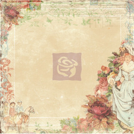 Двусторонняя бумага для скрапбукинга Hilary - Romantique от Prima