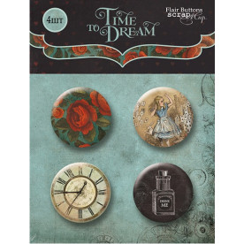 Набор скрап-фишек для скрапбукинга 4шт Time to Dream от Scrapmir