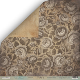 Лист двусторонней бумаги Белые Розы ,1 лист, 30*30 см Scrapmir