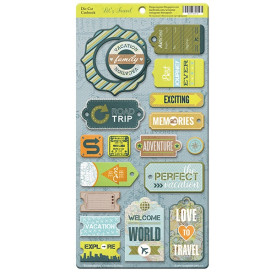 Чипборд для скрапбукинга Let's Travel 18 шт от Scrapmir