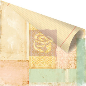 Двосторонній папір для скрапбукінгу Collage - Songbird від Prima