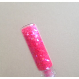 Глиттер декоративный в бутылочке, 3,4 г, размер бутылочки 40 х 11 мм, розовый