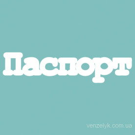 Чипборд " ПАСПОРТ 02", размер 12*50 мм от Вензелик