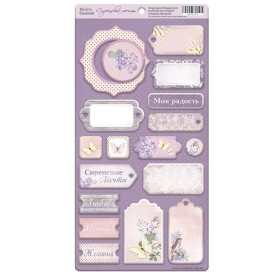 Чіпборд для скрапбукінгу Бузкові Мрії 18 шт від Scrapmir