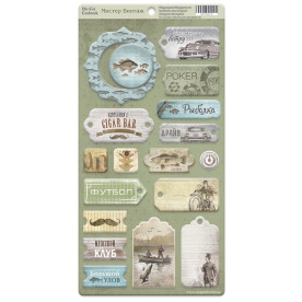 Чипборд для скрапбукинга Мистер Винтаж 18 шт от Scrapmir