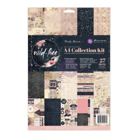 Набор бумаги и стикеров A4 "Wild & Free", 24 листа+ 3 л наклейки от Prima