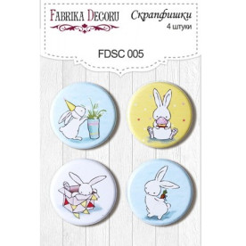 Набор скрапфишек "Детские" 4 шт , 25 мм от Фабрика Декора