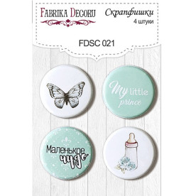 Набор скрапфишек " Мальчик" 4 шт , 25 мм от Фабрика Декора