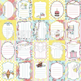 Набор картинок для декорирования "Bunny birthday party" №1 от Фабрики Декора