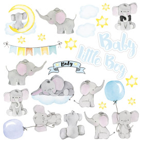 Набор картинок для вырезания "My little baby boy" 30*30 см от Фабрики Декора