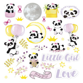 Набір картинок для вирізання "My little baby girl" 30 * 30 см від Фабрики Декору