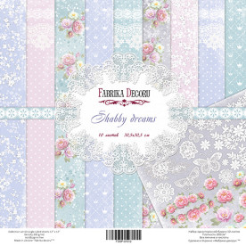 Набор скрапбумаги "Shabby Dreams", 30.5*30.5 см от Фабрика Декора