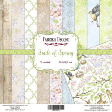 Набор скрапбумаги "Smile of Spring", 10 л,  30.5*30.5 см от Фабрика Декора