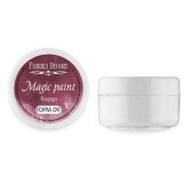 Суха фарба Magic paint колір Бордо, 15 мл від Фабрика Декору