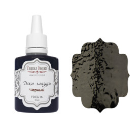 Деко глазурь цвет "Черный", 30мл от Фабрика Декора
