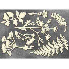 Набор чипбордов "Летняя ботаника", 10*15 см от Фабрика Декора